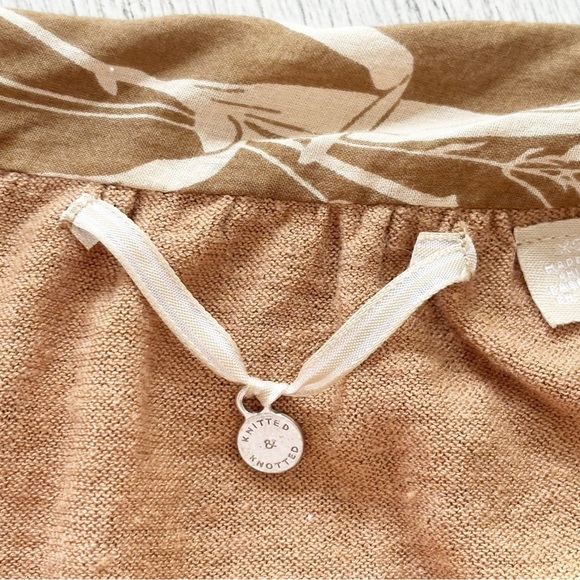 ANTHROPOLOGIE KNITTED & KNOTTED Women’s Brown Recall The Willow Cardigan Size XS - Picture 10 of 13